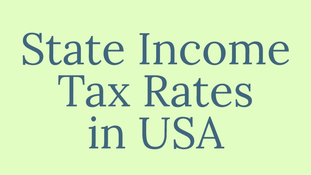 State Income Tax Rates 2023